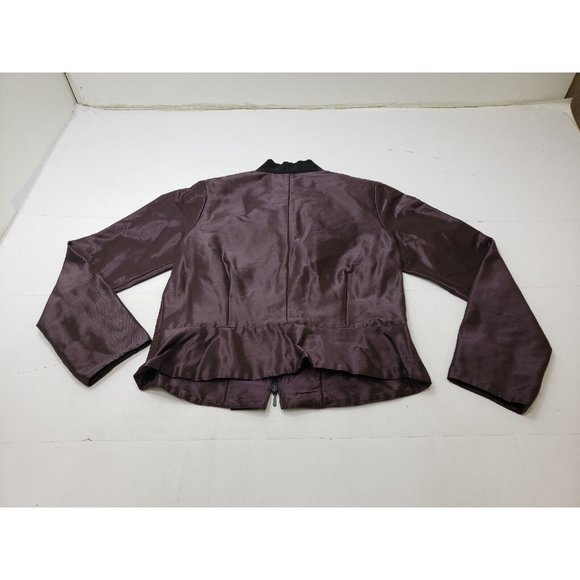 Joeffer Caoc Womens Jacket Blazer Full Zip Long Sleeve Port Metallic Size XS - Picture 8 of 11
